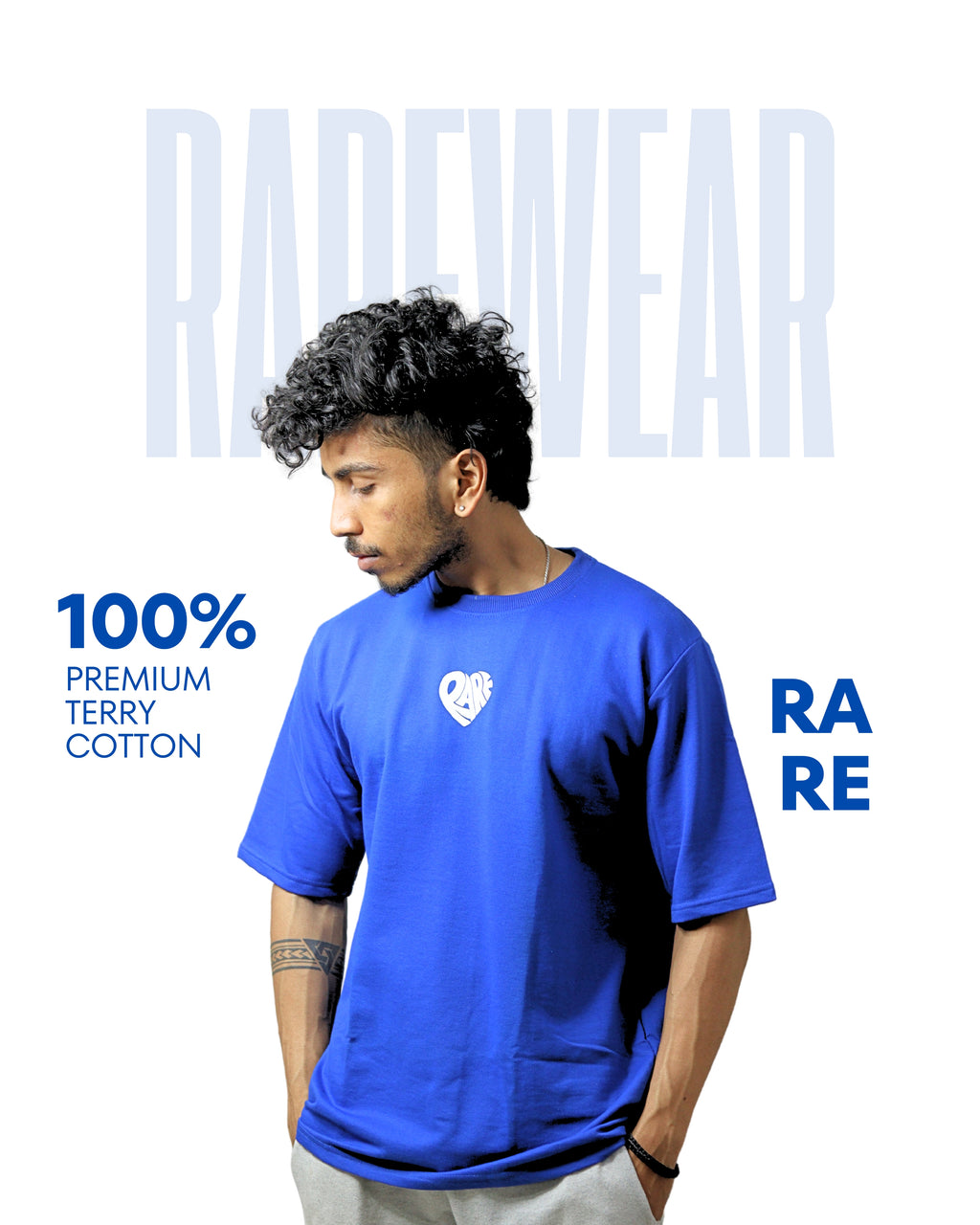 OVERSIZED FIT RARE GRAPHIC T-SHIRT