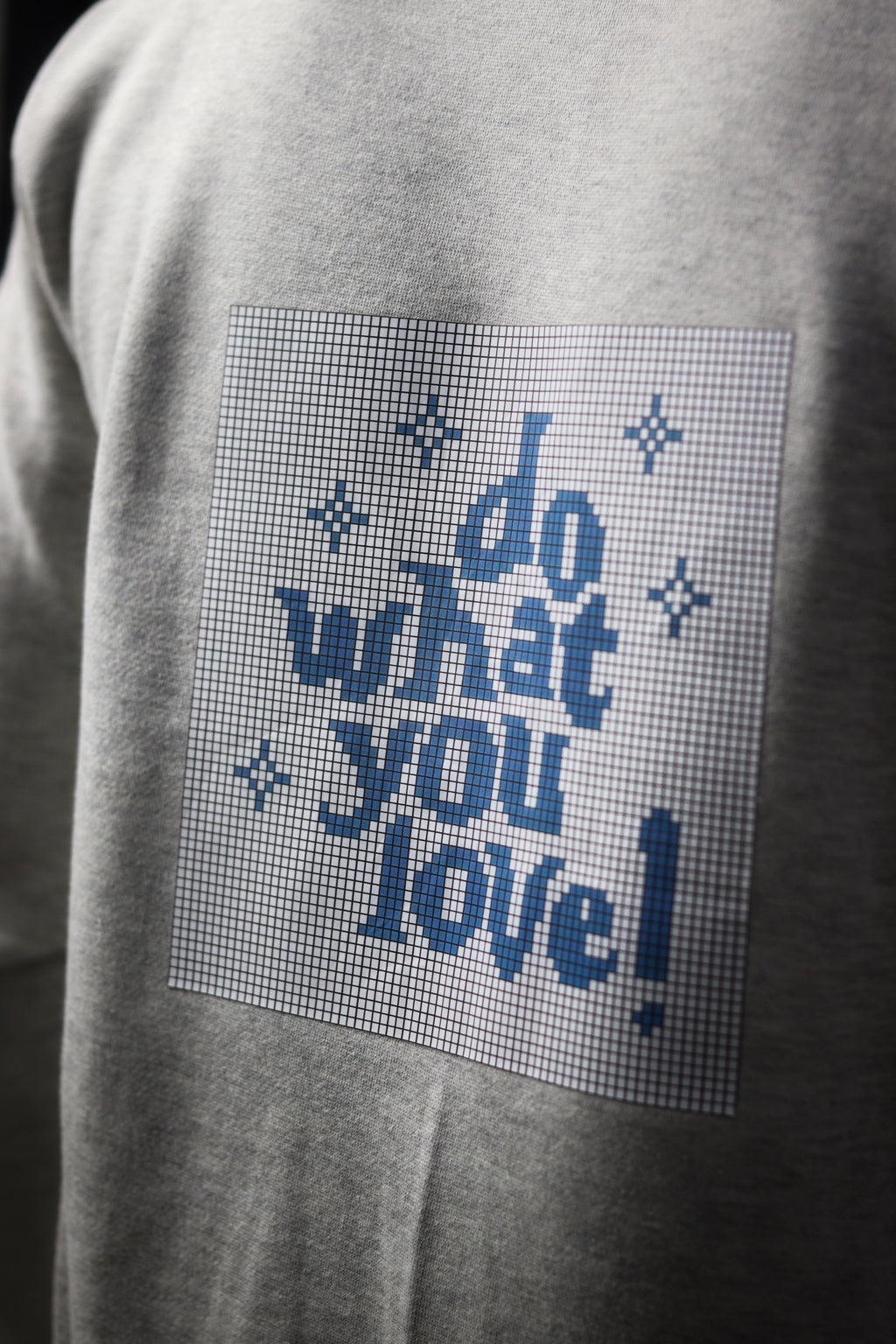 BE RARE - GRAPHIC PRINT HOODIE - GRAY PREMIUM