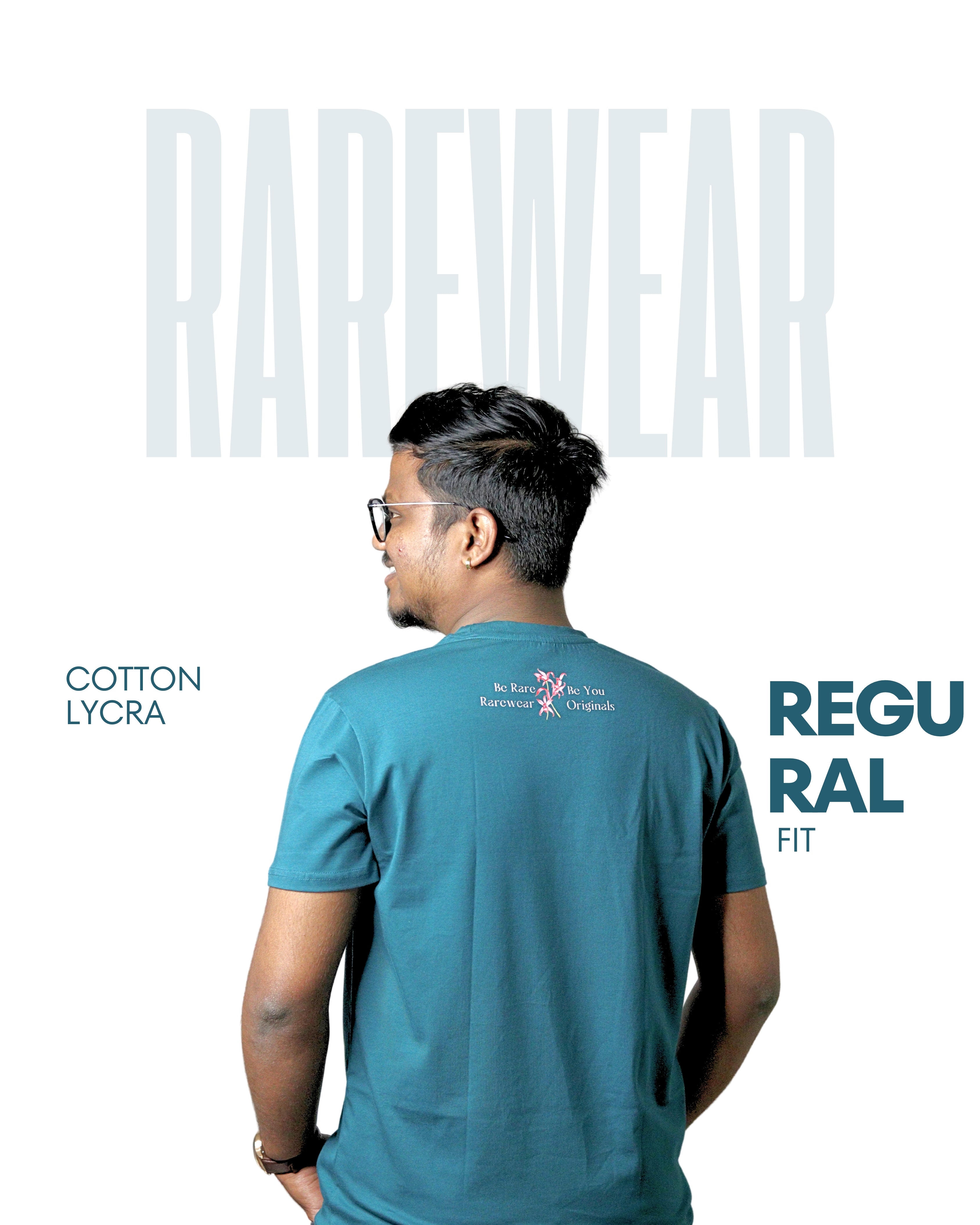 REGURAL FIT FLORAL PRINT T-SHIRT